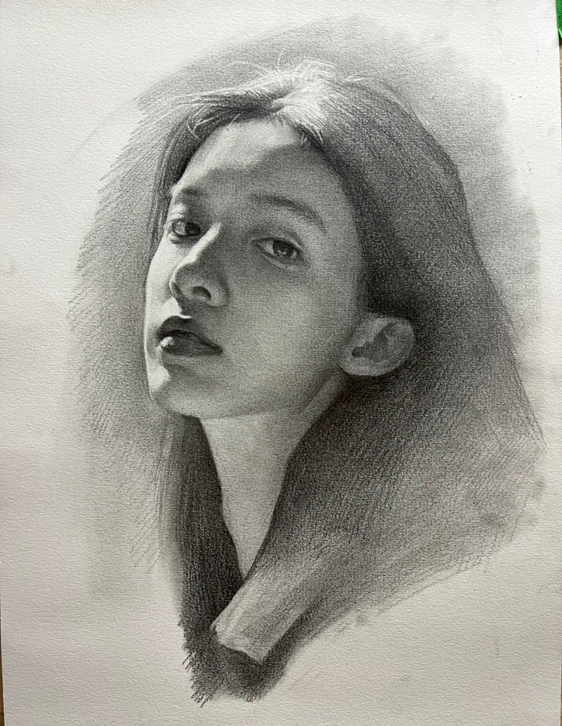 vẽ chân dung đơn giản nhất 9