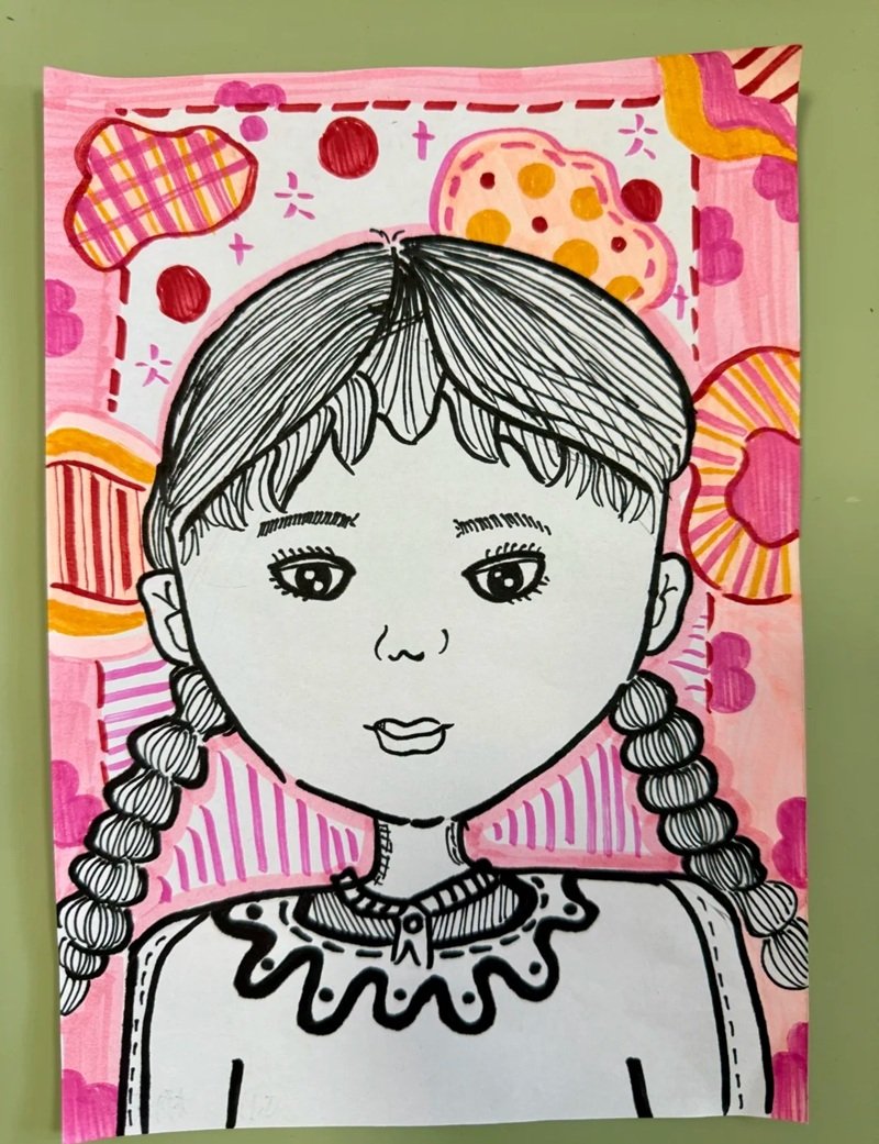 vẽ chân dung lớp 8 1