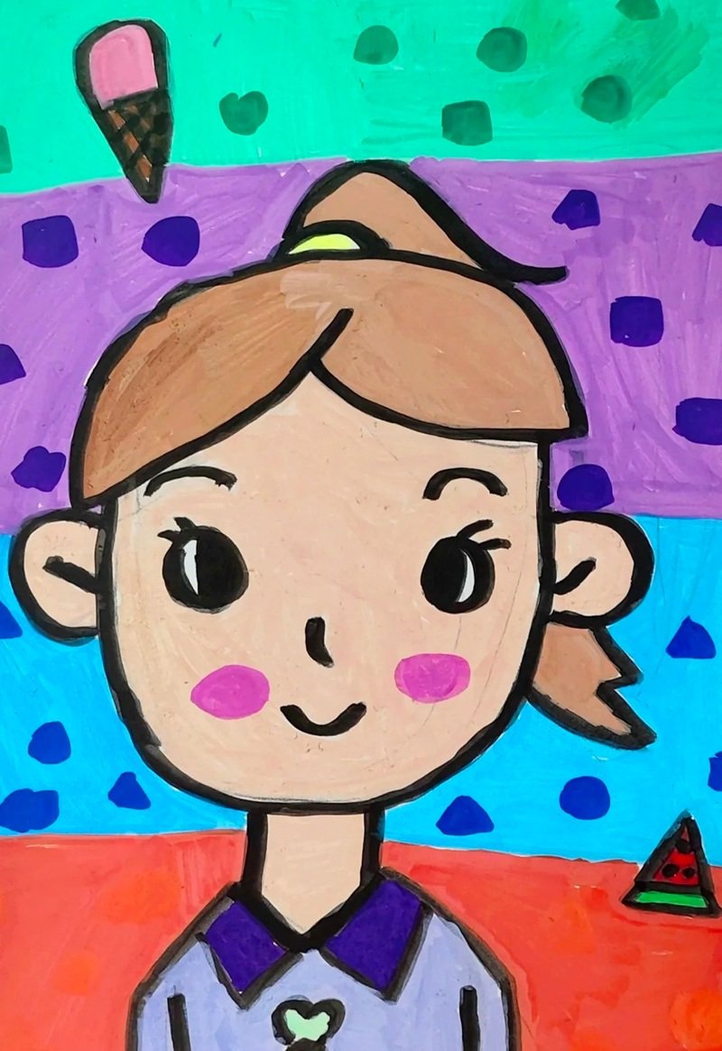 vẽ chân dung lớp 8 11