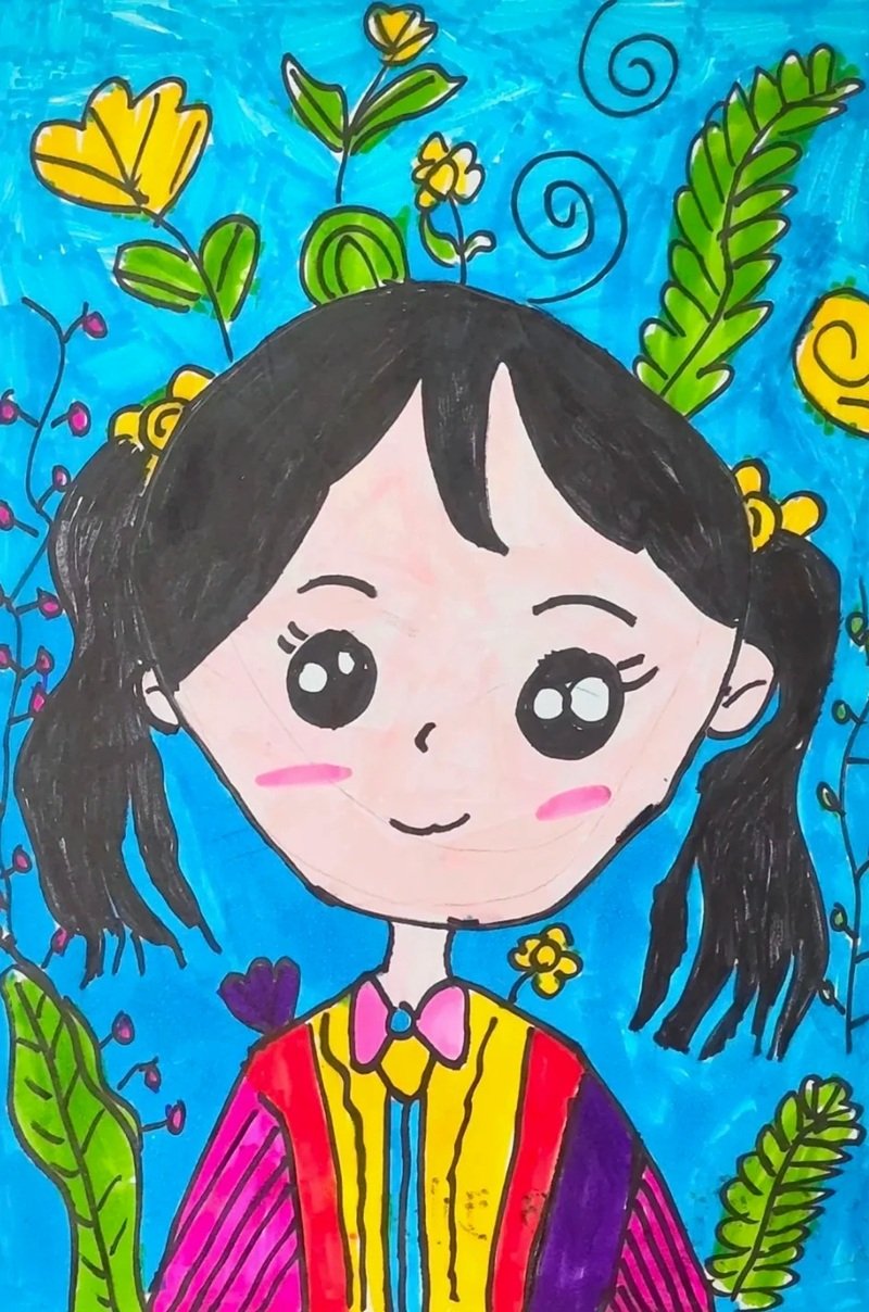 vẽ chân dung lớp 8 12