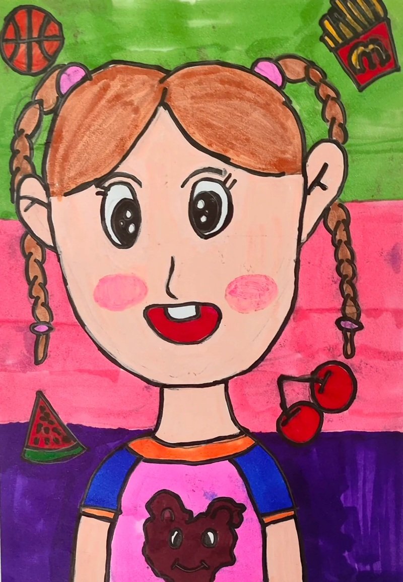 vẽ chân dung lớp 8 13