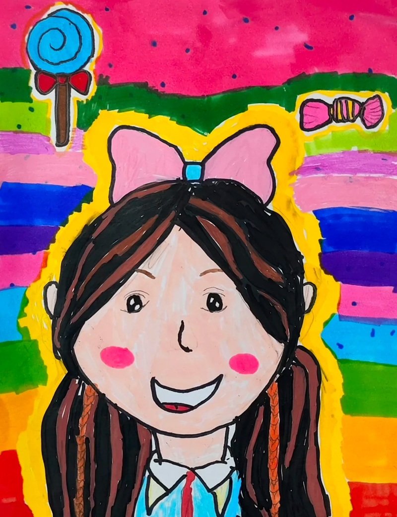 vẽ chân dung lớp 8 14