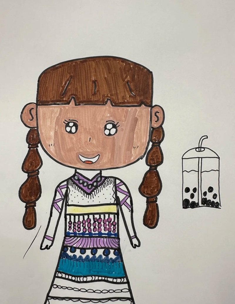 vẽ chân dung lớp 8 33