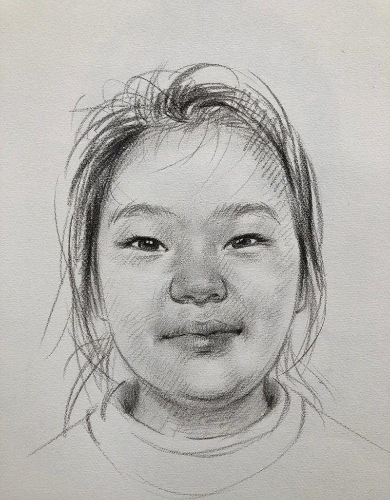 vẽ chân dung lớp 8 35
