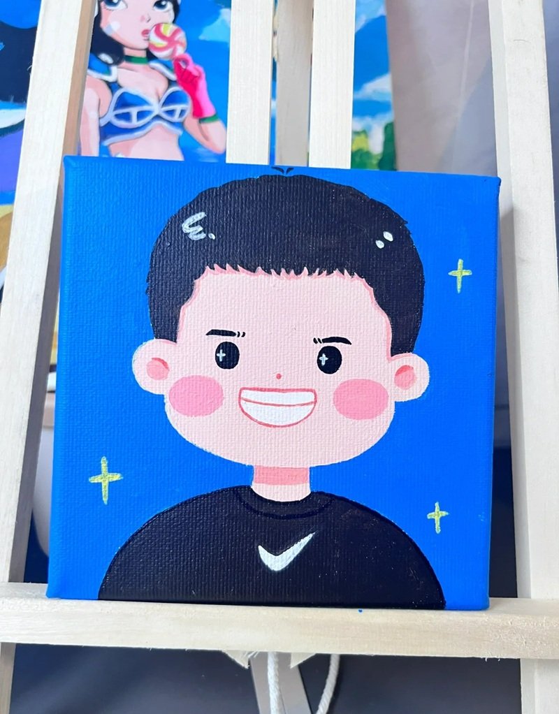 vẽ chân dung lớp 8 6