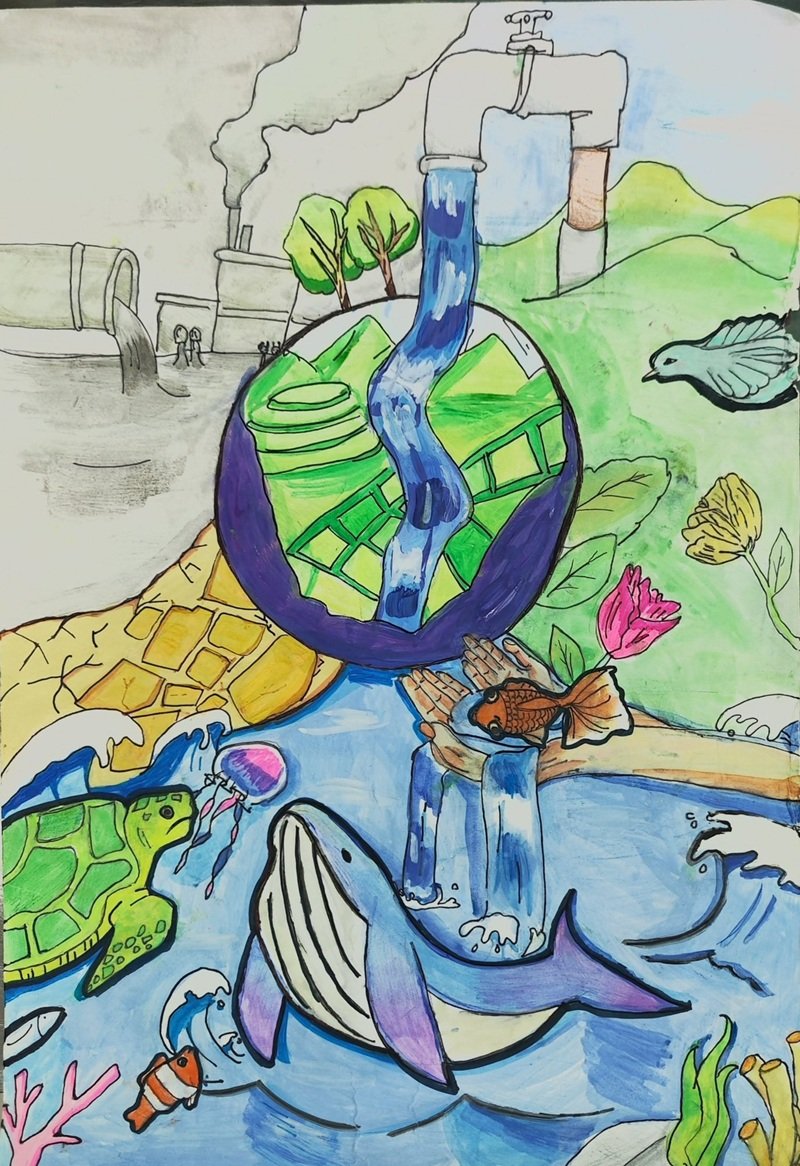 vẽ chủ đề bảo vệ môi trường 23