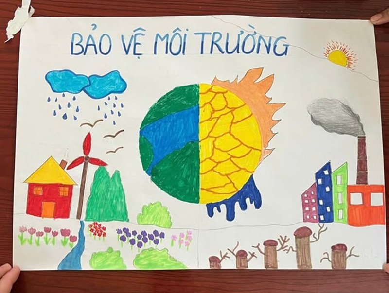 vẽ chủ đề bảo vệ môi trường 33