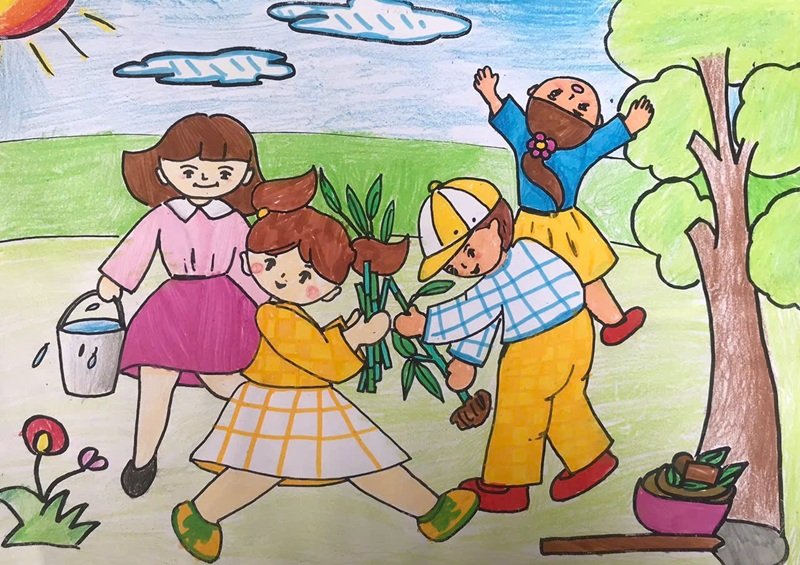 vẽ chủ đề bảo vệ môi trường 5