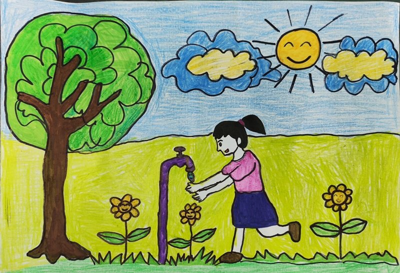 vẽ chủ đề bảo vệ môi trường 8