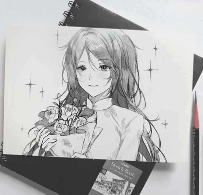 vẽ cô giáo đơn giản 16