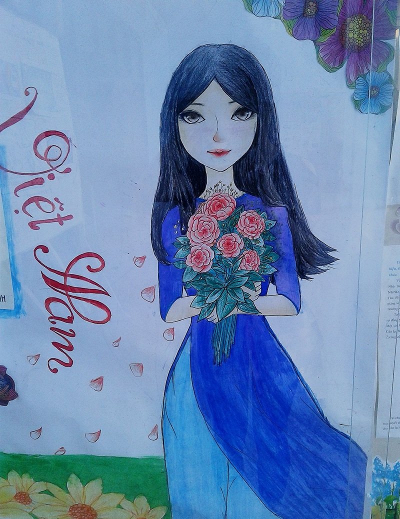 vẽ cô giáo đơn giản 19