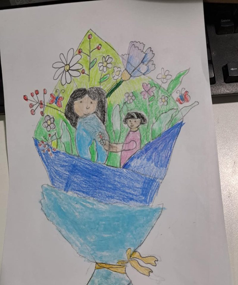 vẽ cô giáo đơn giản 2