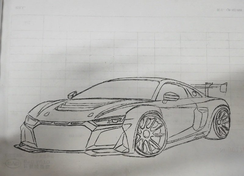 vẽ ô tô đơn giản 1