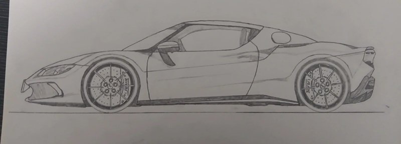 vẽ ô tô đơn giản 11