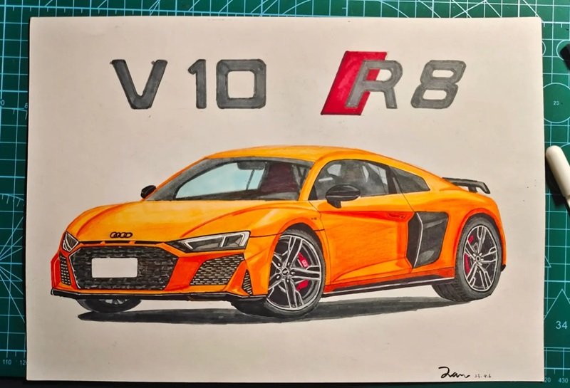 vẽ ô tô đơn giản 14