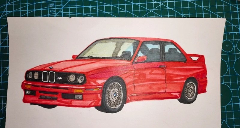 vẽ ô tô đơn giản 15