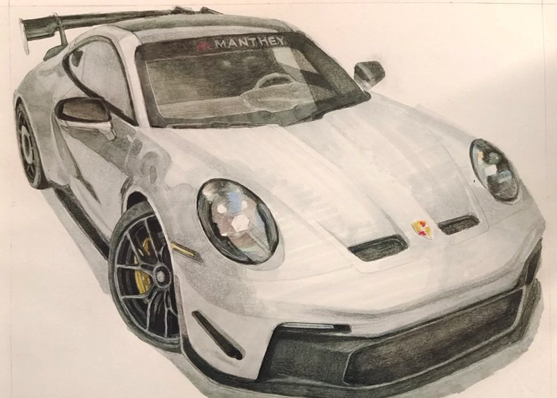 vẽ ô tô đơn giản 16