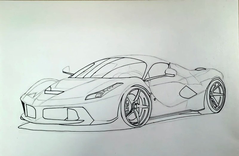 vẽ ô tô đơn giản 17