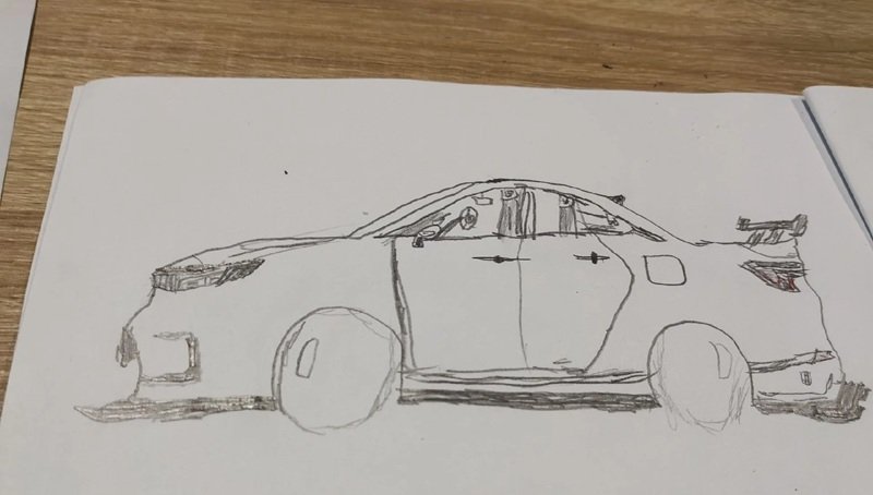 vẽ ô tô đơn giản 20