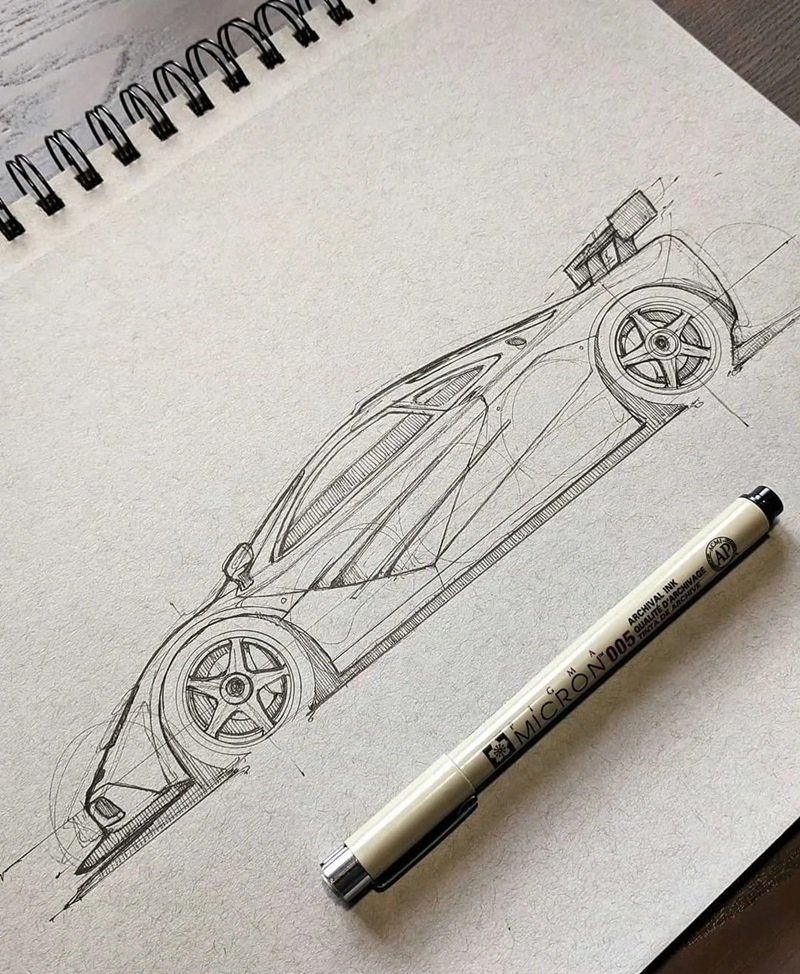 vẽ ô tô đơn giản 21