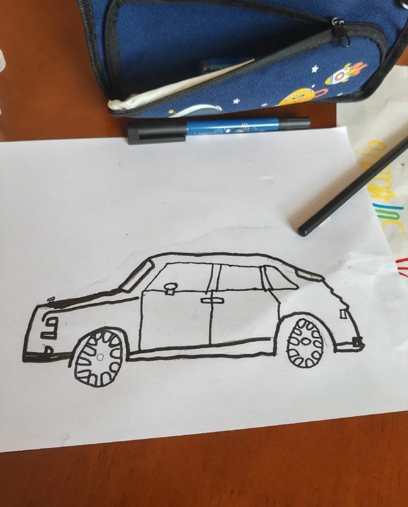 vẽ ô tô đơn giản 26