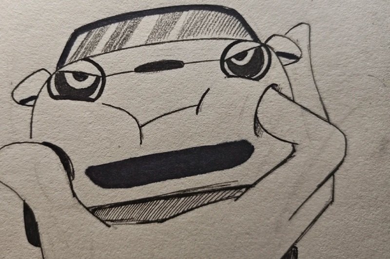 vẽ ô tô đơn giản 27