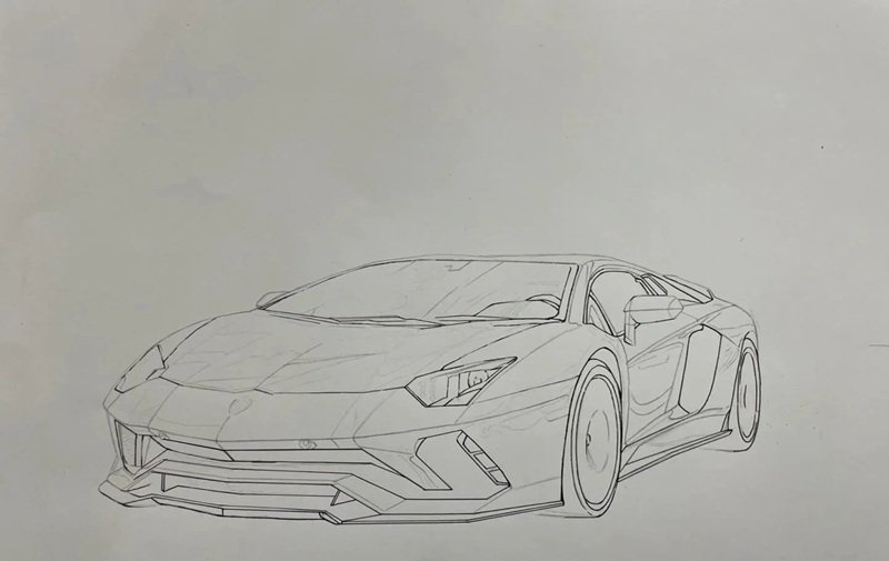 vẽ ô tô đơn giản 28