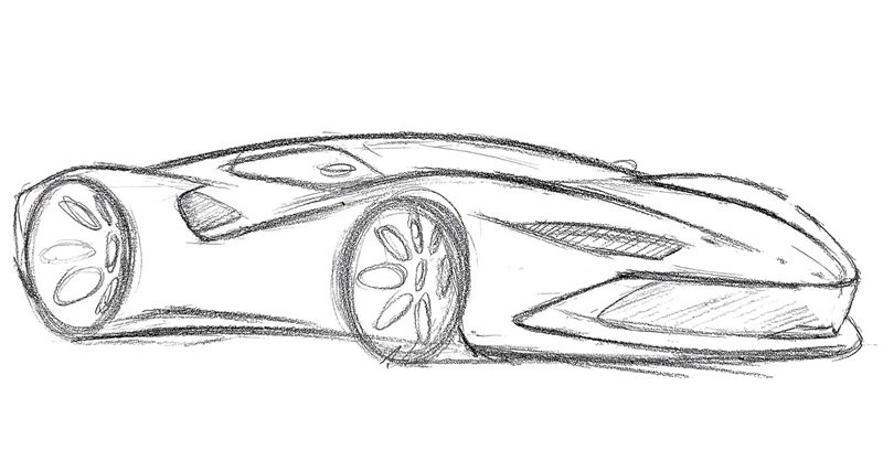 vẽ ô tô đơn giản 30