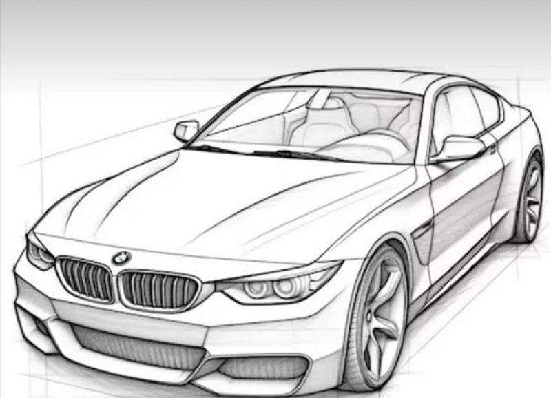 vẽ ô tô đơn giản 33