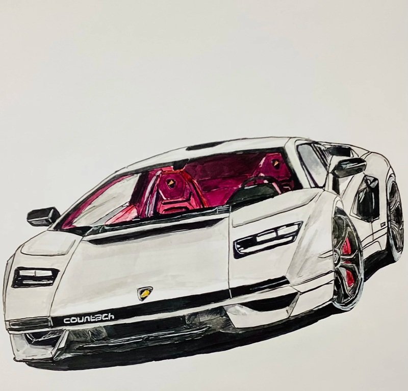 vẽ ô tô đơn giản 34