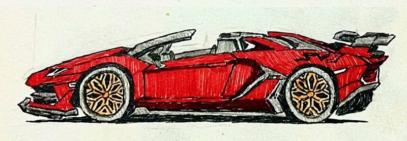 vẽ ô tô đơn giản 36