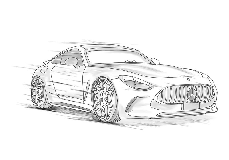 vẽ ô tô đơn giản 38