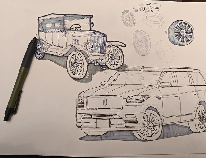 vẽ ô tô đơn giản 6