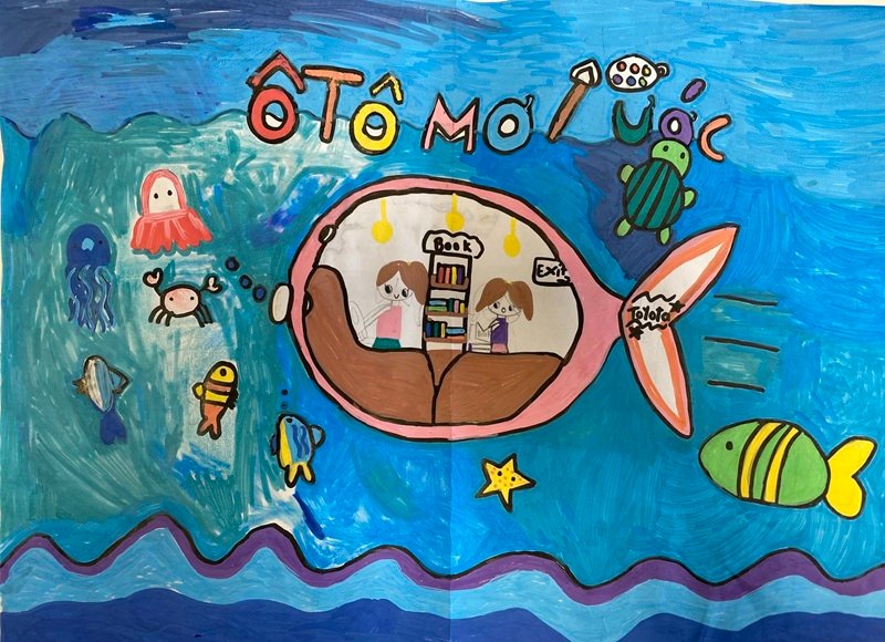 vẽ ô tô mơ ước của em 15