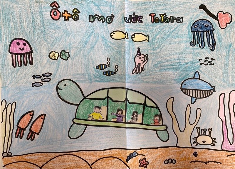 vẽ ô tô mơ ước của em 19