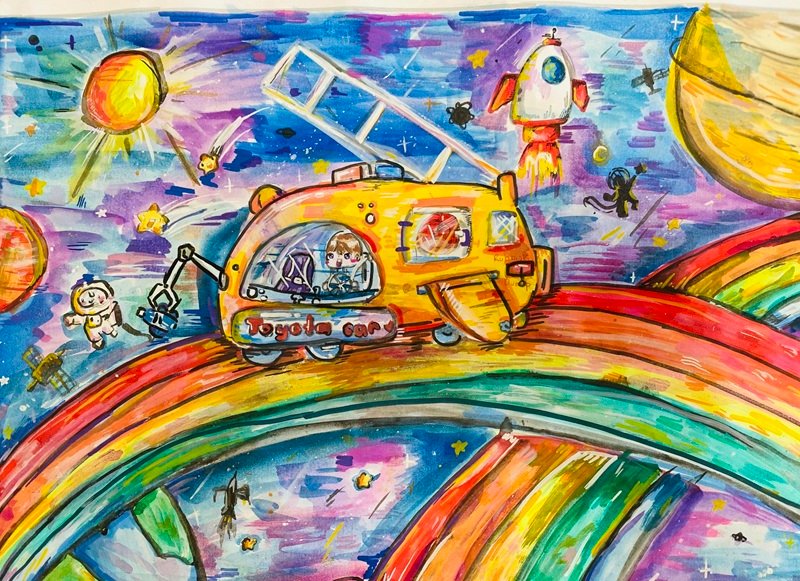 vẽ ô tô mơ ước của em 26