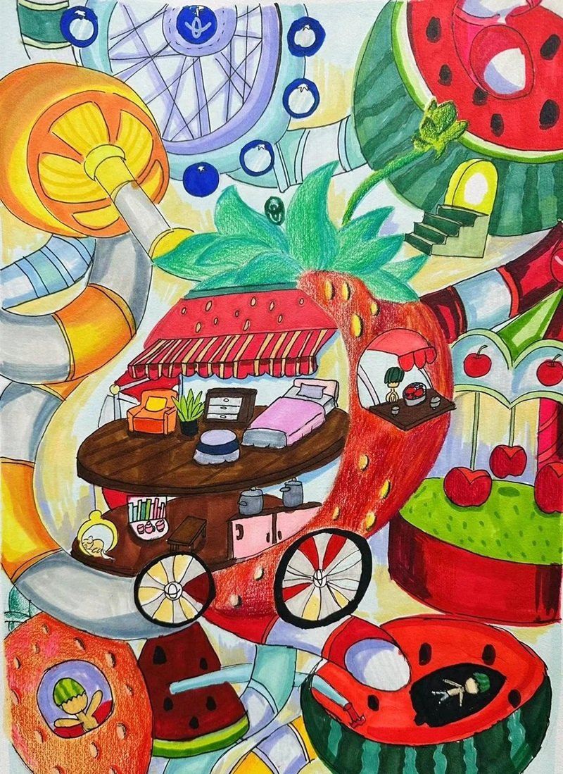 vẽ ô tô mơ ước của em 33