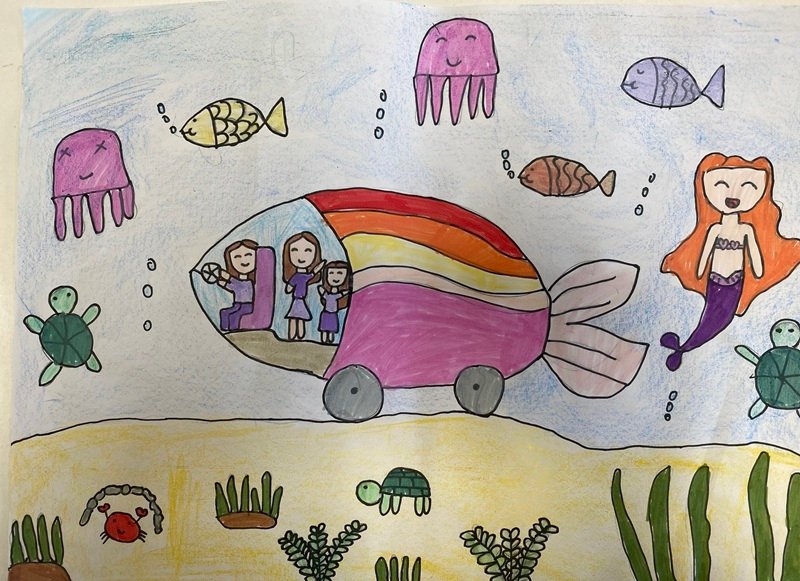 vẽ ô tô mơ ước của em 4