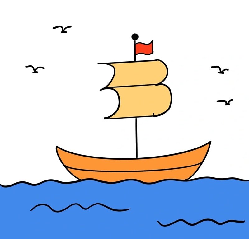 vẽ thuyền đơn giản 27