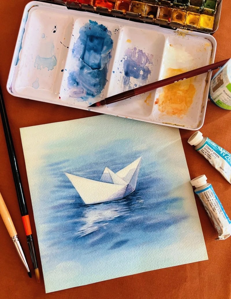 vẽ thuyền đơn giản 3