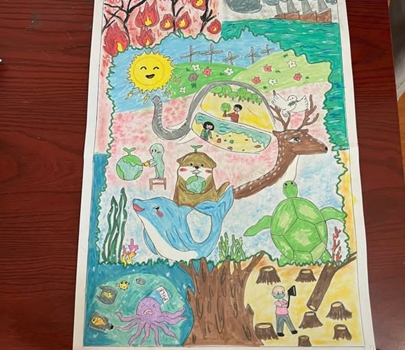 vẽ tranh bảo vệ môi trường bằng giấy a3 đẹp nhất