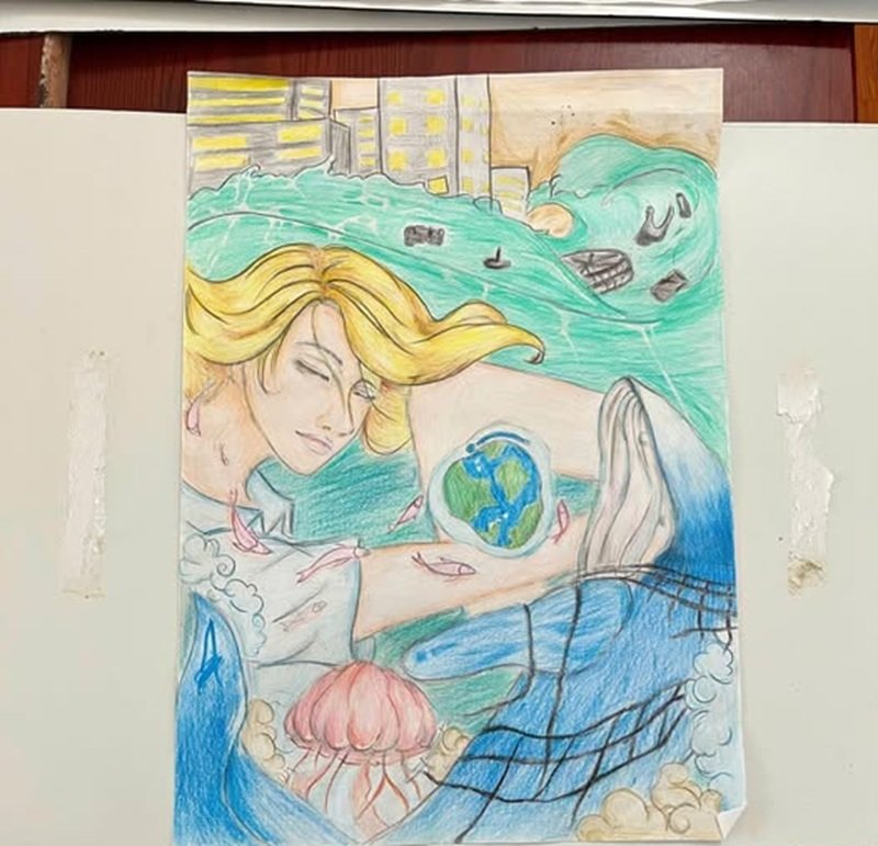 vẽ tranh bảo vệ môi trường bằng giấy a3 đơn giản 38