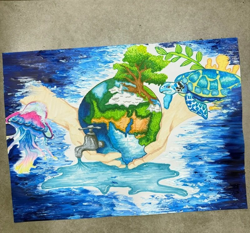 vẽ tranh bảo vệ môi trường đơn giản và đẹp