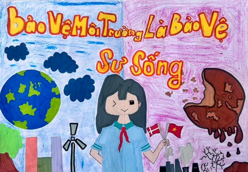 vẽ tranh biến đổi khí hậu 27