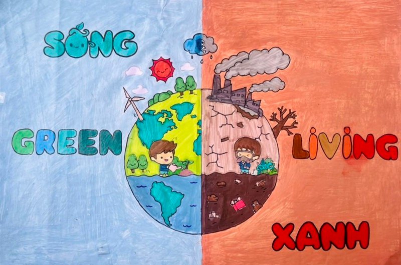 vẽ tranh biến đổi khí hậu 31