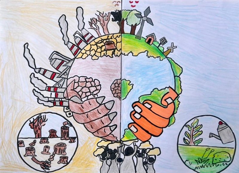 vẽ tranh biến đổi khí hậu 32