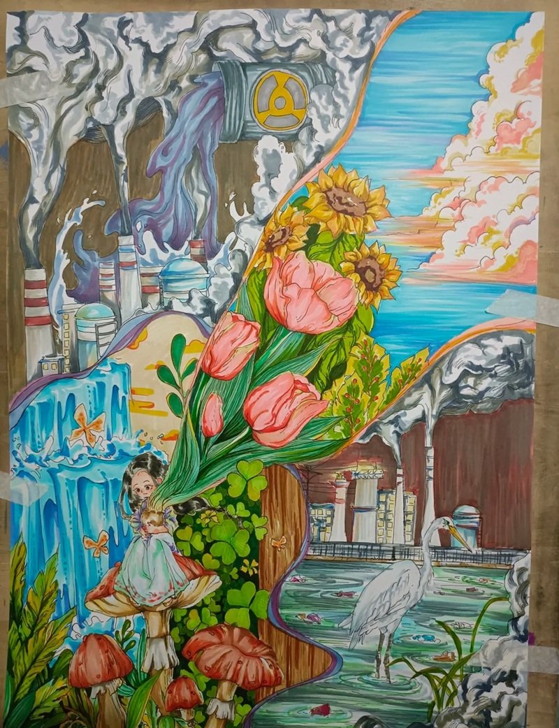 vẽ tranh biến đổi khí hậu 35