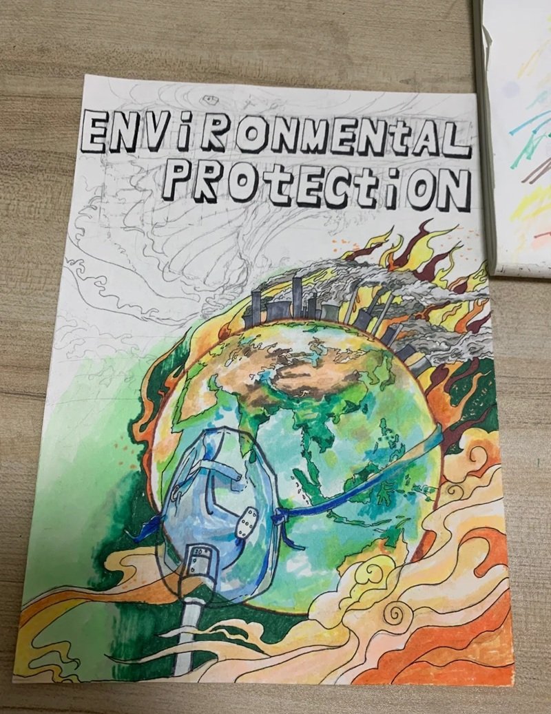 vẽ tranh biến đổi khí hậu 40
