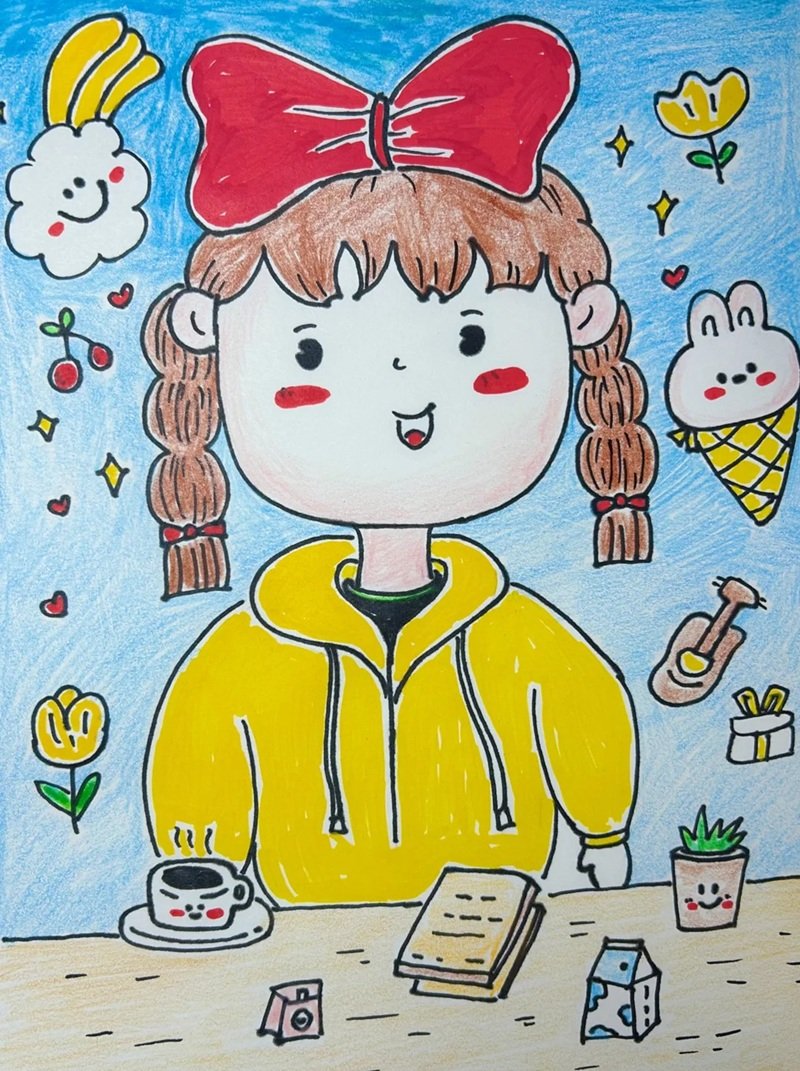 vẽ tranh chân dung đơn giản