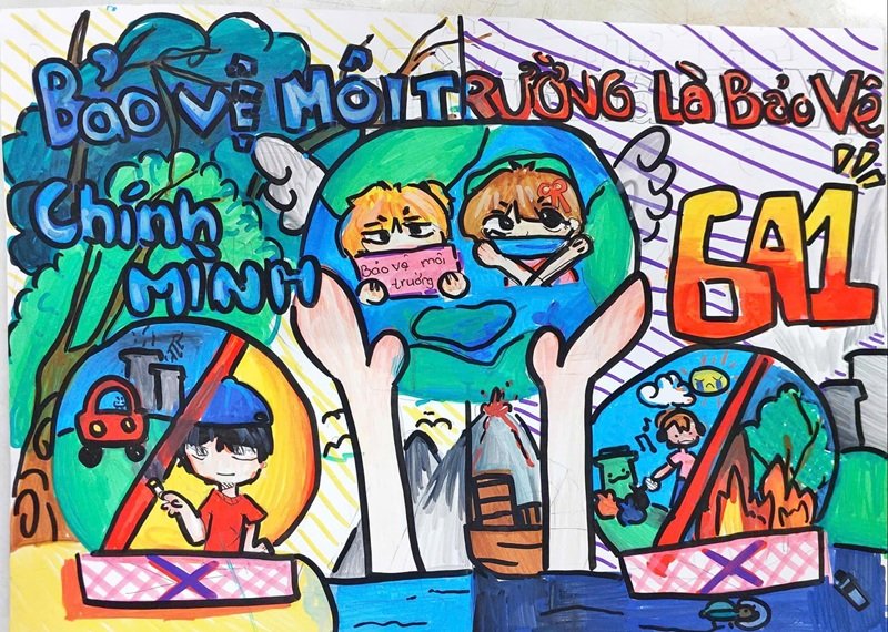 vẽ tranh cổ động 10